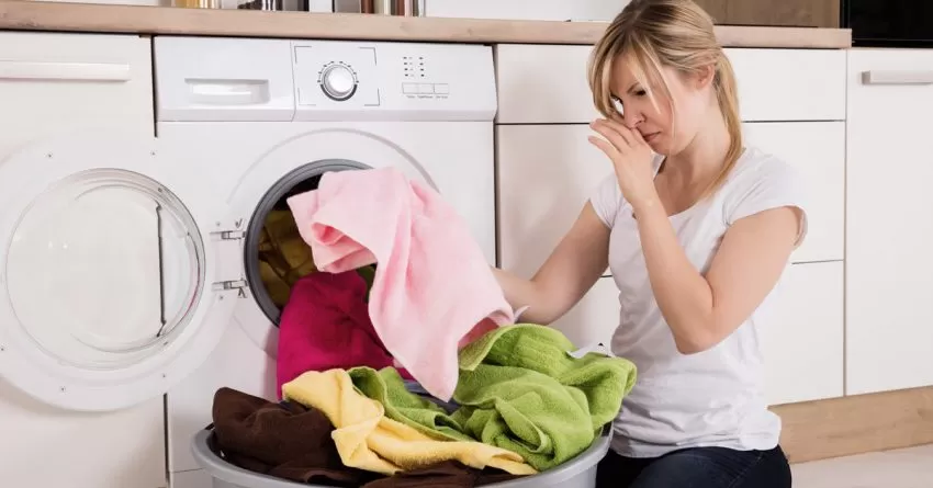 women with aeg washer