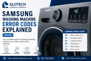 Your to Samsung Washing Machine Error Codes and solutions by Glotech Appliance