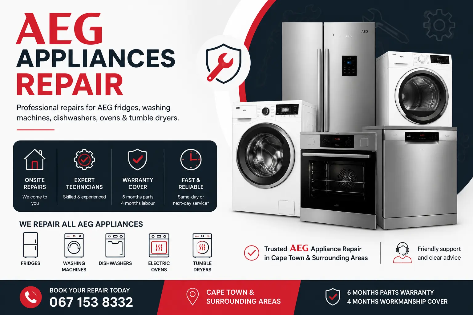 AEG appliance repair services in Cape Town