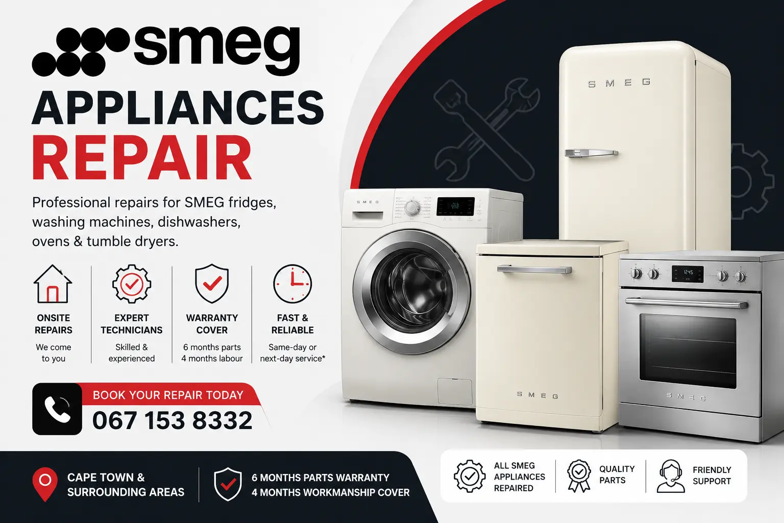 smeg appliances repaired by Glotech
